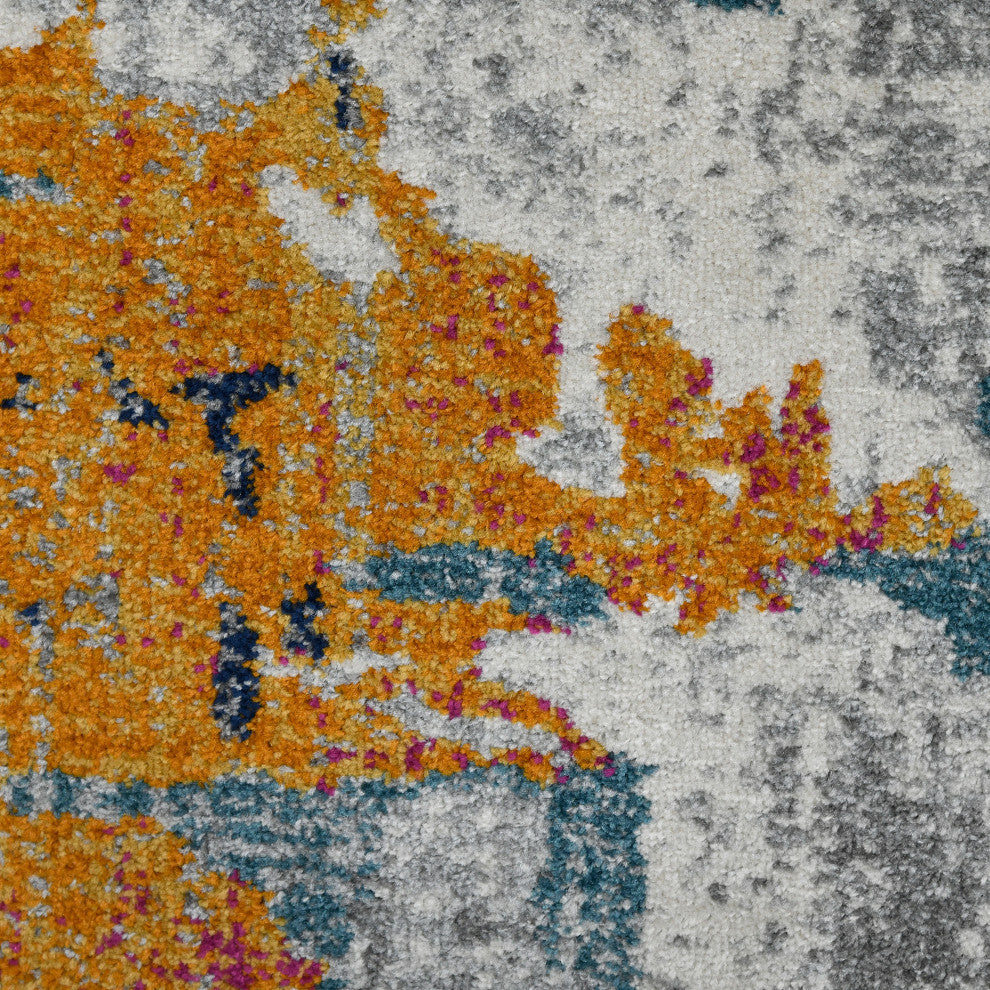 Montana Joanna Runner, Orange, 2'7" x 8', Abstract