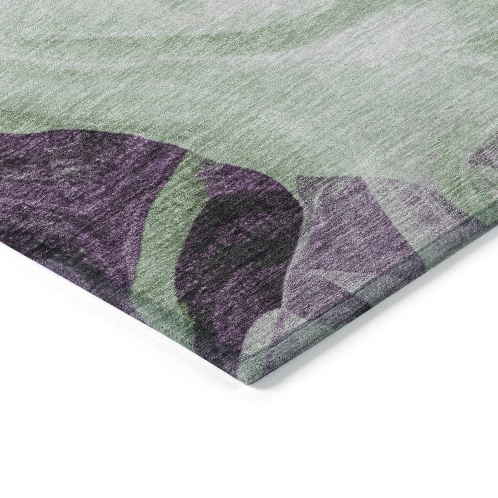 Machine Washable Indoor/Outdoor Chantille ACN1863 Aloe 3' x 5' Rug