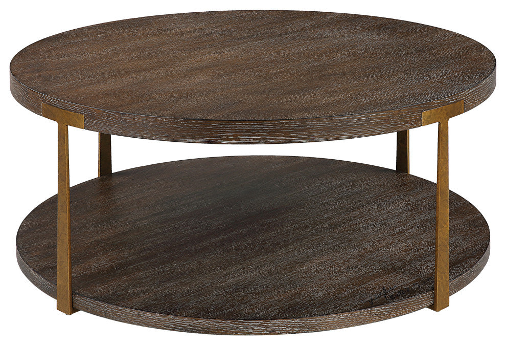 Palisade Round Wood Coffee Table