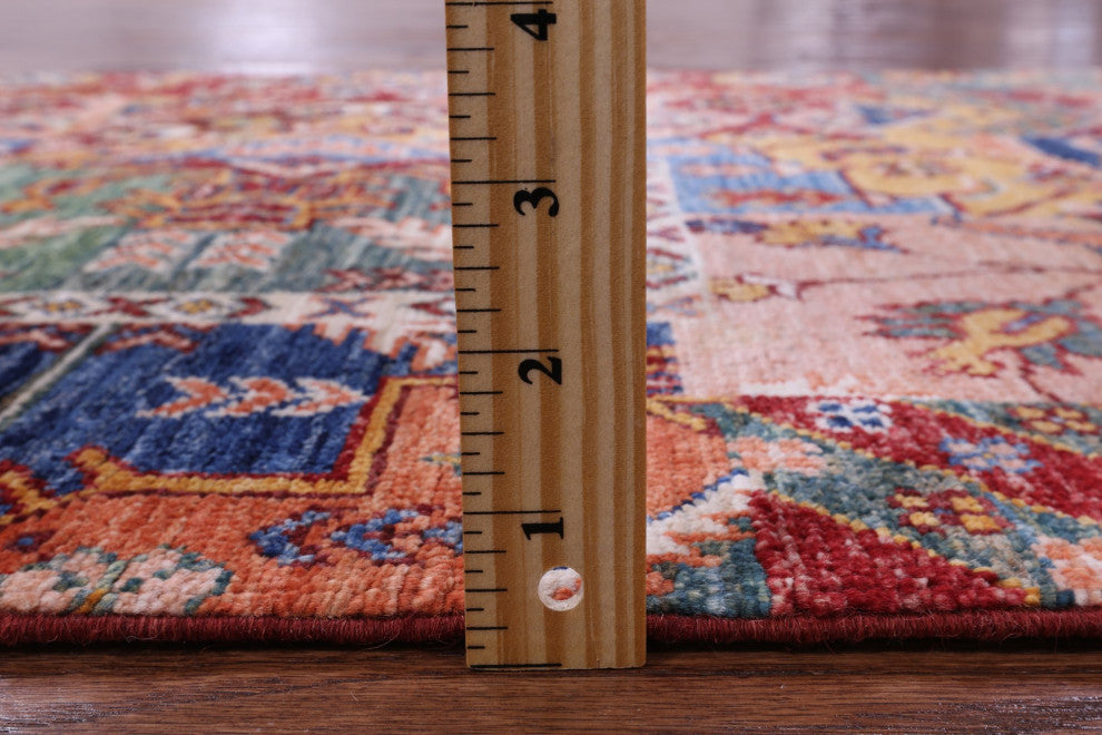 2' 8" X 4' 3" Super Kazak Hand Knotted Wool Rug - Q12769