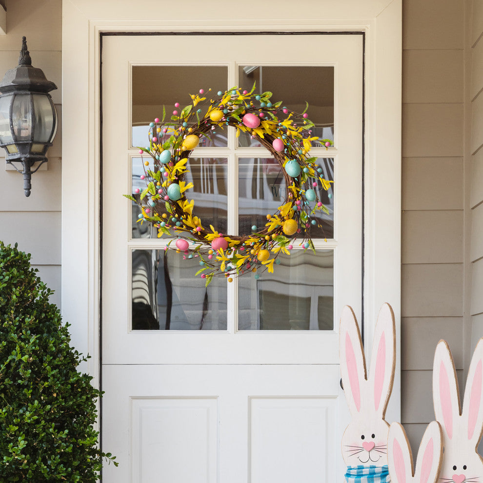 22"D Easter Egg Wreath