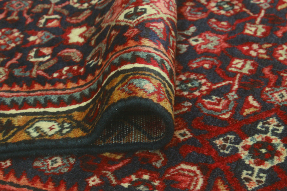 Fine Vintage Distressed Tanyeli Charcoal/Ivory Runner, 2'7 x 9'2