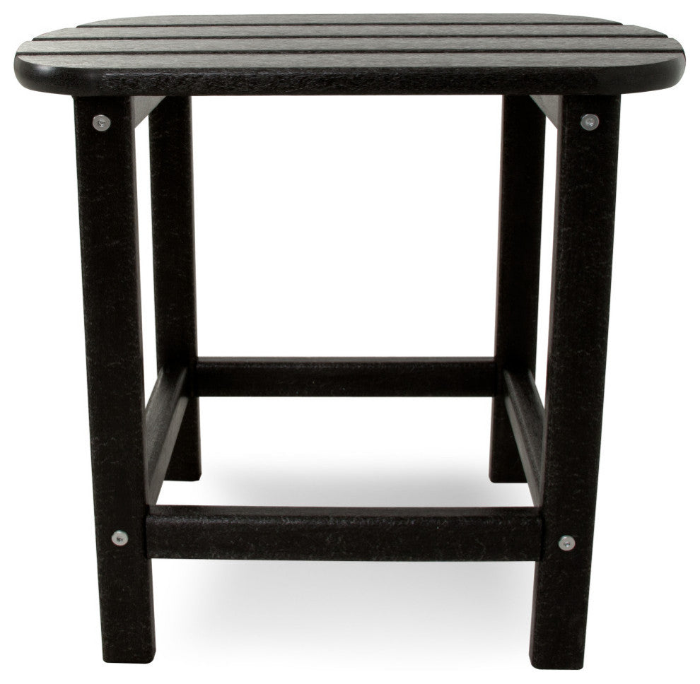 Polywood South Beach 18" Side Table, Black