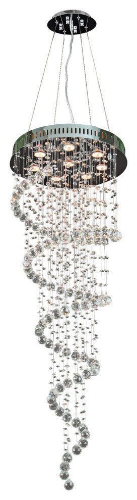 Artistry Lighting Galaxy Spiral Crystal Chandelier, 20x56