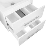 Utopia 36" Single Sink Wall-Mounted Bathroom Vanity Set, White
