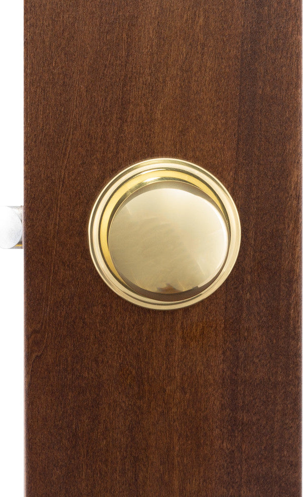 Passage Knob, Polished Brass