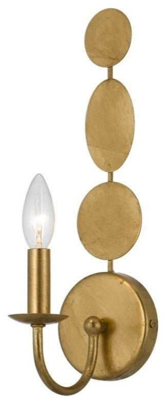 Crystorama 541GA One Light Wall Mount Layla Antique Gold