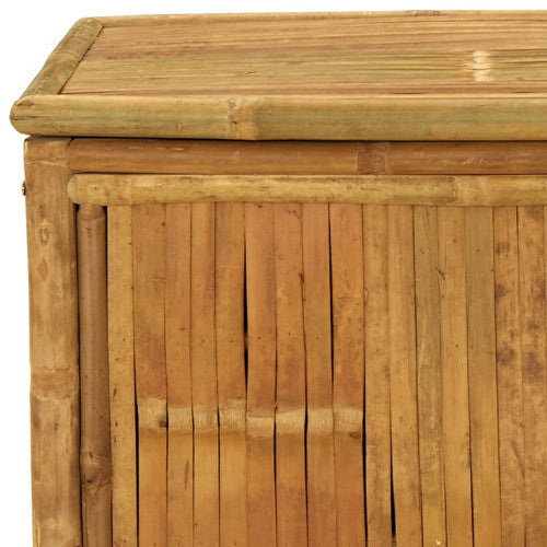 vidaXL Outdoor Storage Box Patio Furniture Storage Chest for Deck Garden Bamboo