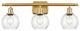 Innovations 516-3W-SG-G124-6-LED 3 Light Bath Vanity Light, Satin Gold