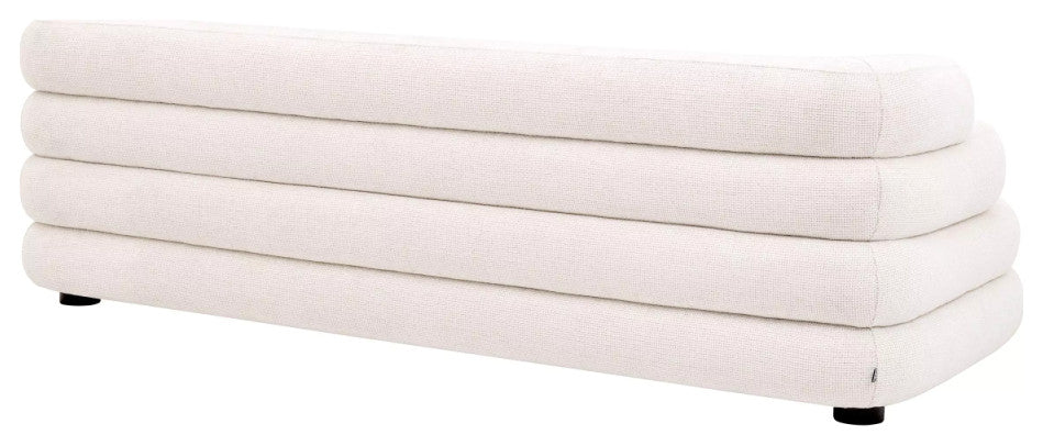 Off-White 4-Seater Fabric Sofa | Eichholtz Malaga