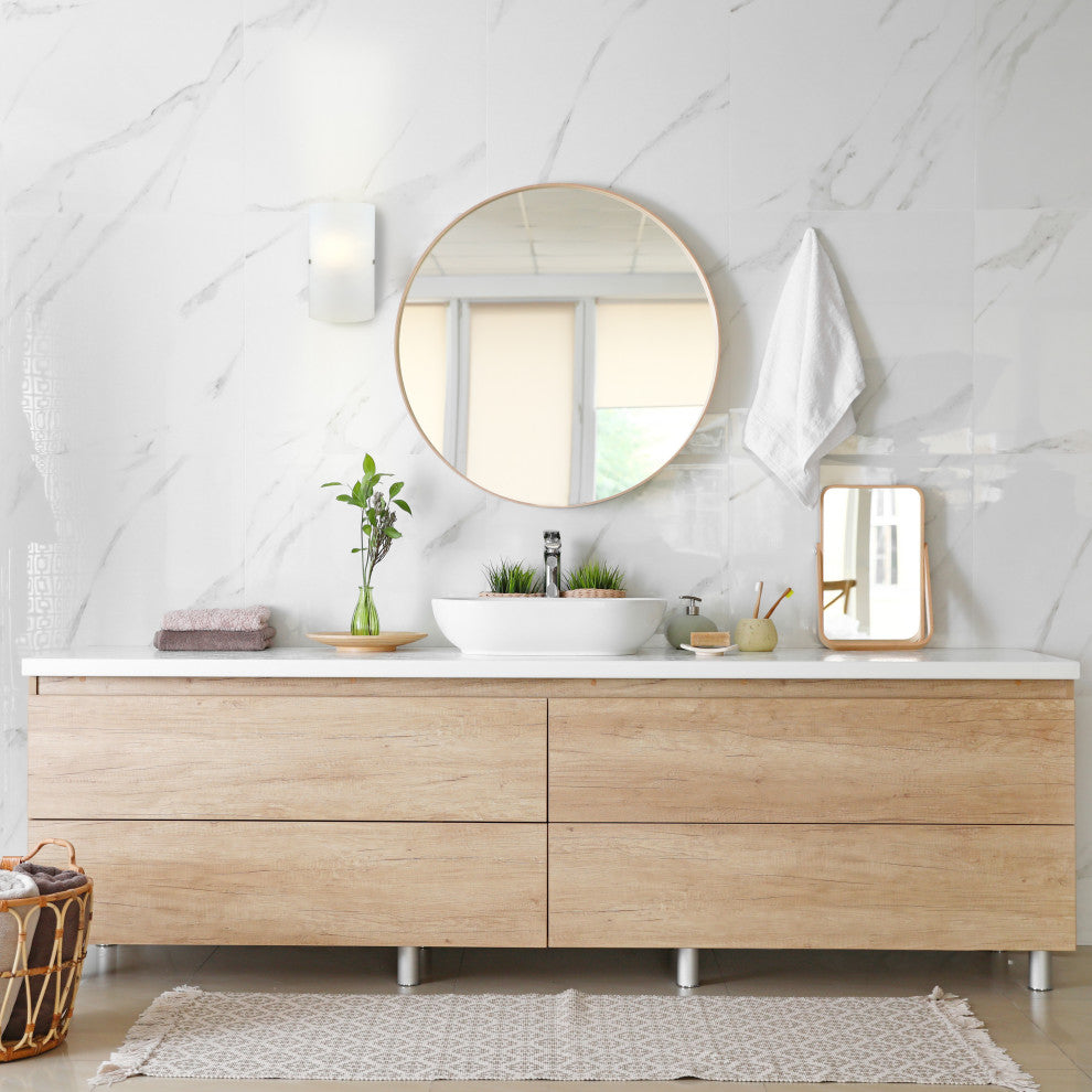 Troy 3 1-Light Sconce, Matte Nickel, White Glass Shade
