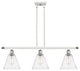Innovations 516-3I-WPC-GBC-84-LED 3 Light Island Light, White, Polished Chrome
