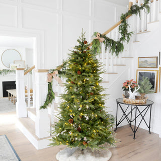 6' Pre-Lit Green Fir Artificial Christmas Tree With Lights