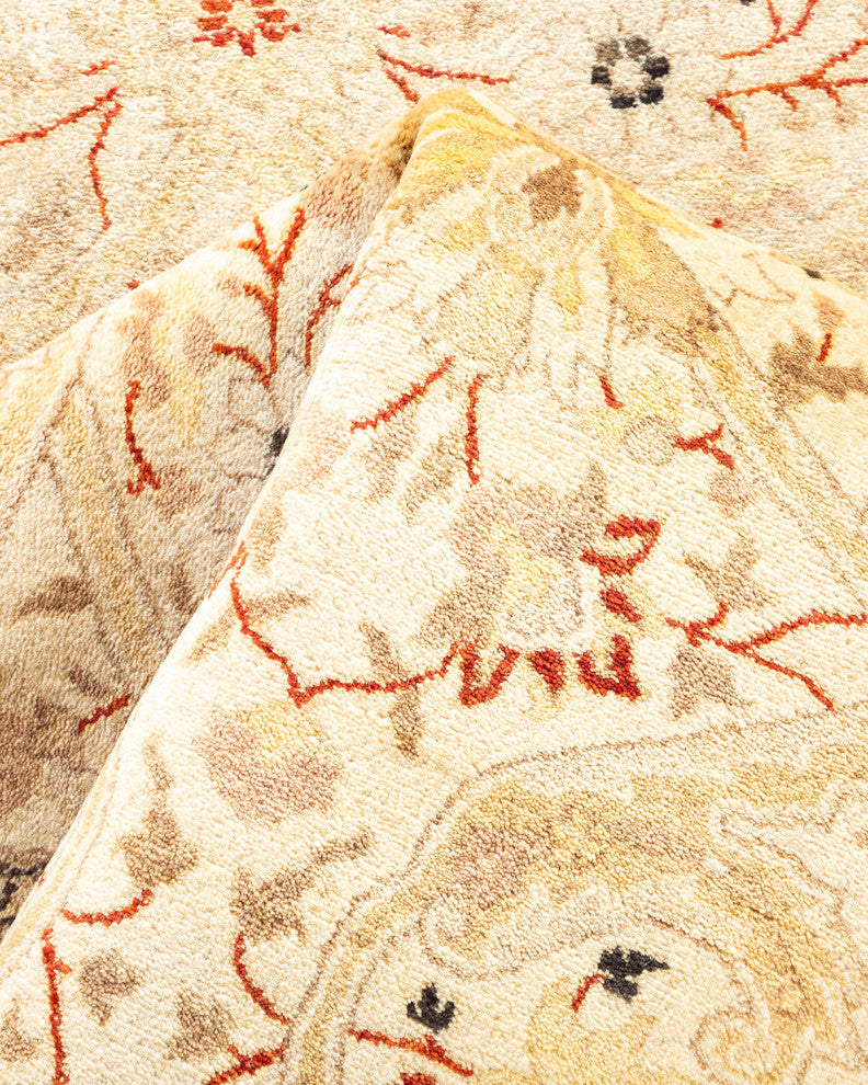 Mogul, One-of-a-Kind Hand-Knotted Area Rug Ivory, 8'2"x9'9"