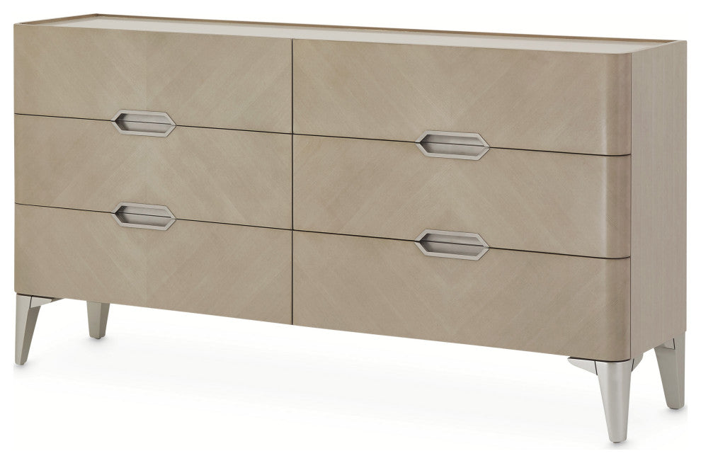 AICO Furniture Penthouse 7 Piece King Bedroom Set