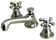 Lever Handles-American Widespread Lavatory Faucet, Brushed Nickel Finish With Pr