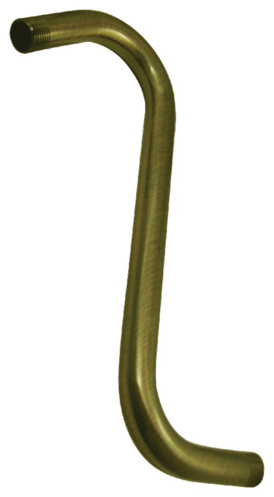 Showerscape 10" S-Shape Shower Arm, Antique Brass