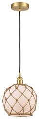 Innovations 616-1P-SG-G121-8RB-LED 1-Light Mini Pendant, Satin Gold