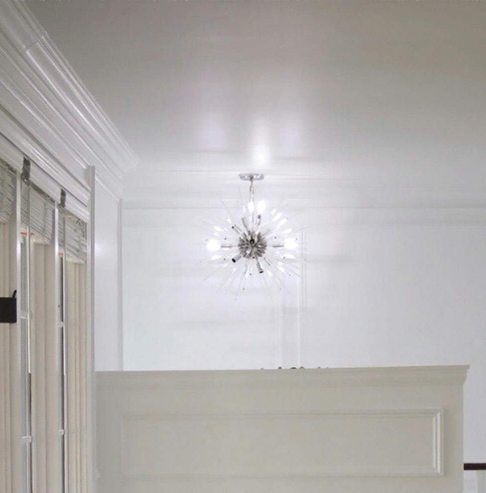 Maxim 28666 Polaris 16 Light 40"W Sputnik Chandelier - Polished Chrome / Clear