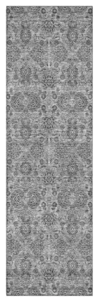 Premium Machine Washable Mayfield AMF702 Gray 2'3" x 7'6" Runner Rug
