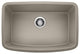 Blanco 442549 Valea 27"x18" Granite Single Bowl Kitchen Sink, Truffle
