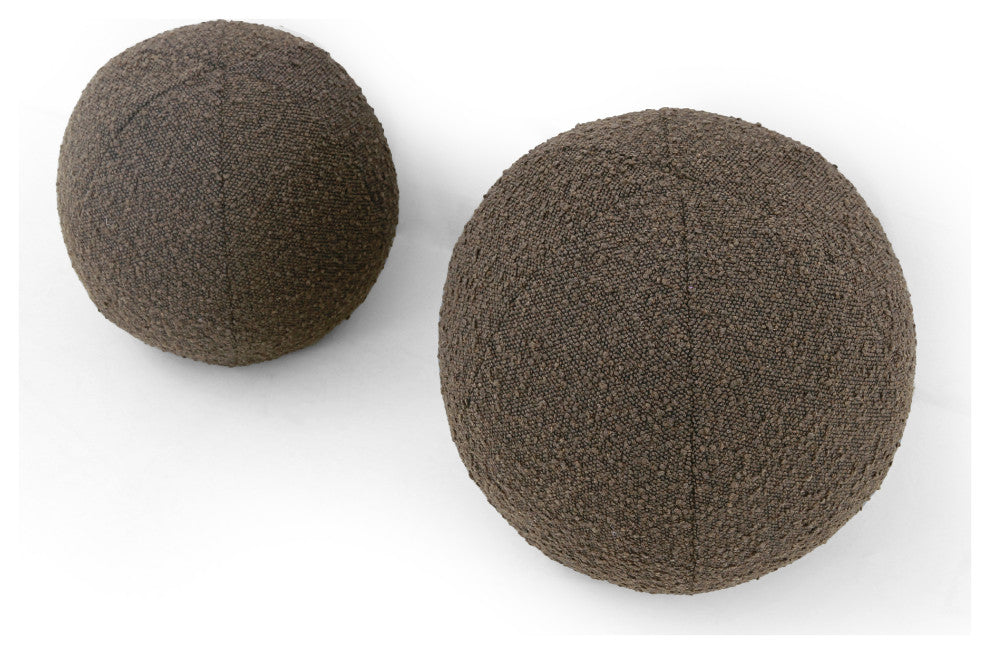 Balle Pillow-Mink-Set 2-12.5"dia, 10"dia