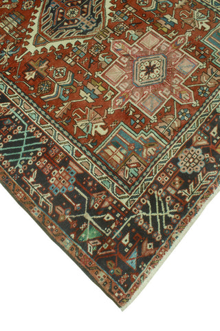 Fine Vintage Heriz Bickford Rust/Charcoal Runner, 5'0 x 12'1
