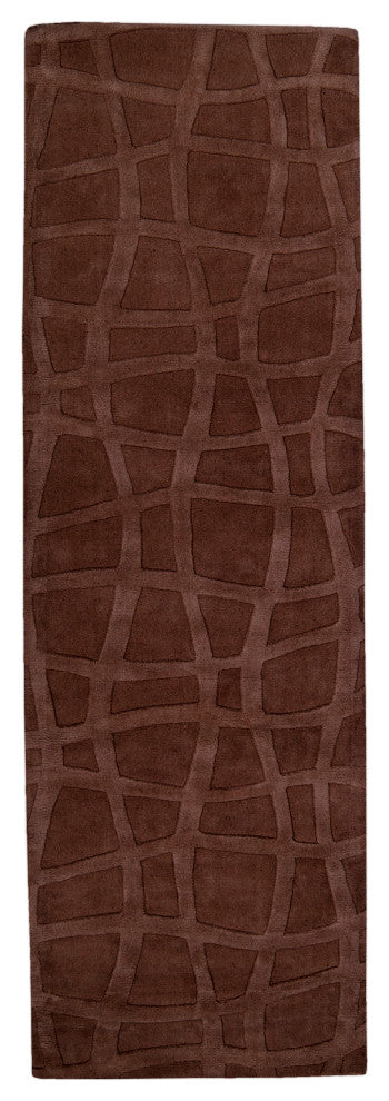 Surya Sculpture SCU-7500 5'x8' Rug, Dark Brown