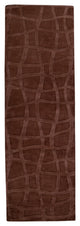 Surya Sculpture SCU-7500 5'x8' Rug, Dark Brown