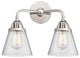 Small Cone Bath Vanity Light, Polished Chrome, Seedy, Seedy