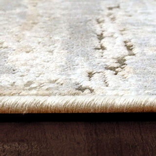 Chateau Beige and Blue Area Rug, 2.2'x7.7'