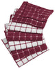 DII Wine Combo Windowpane Dishcloth, Set of 6