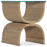 Melange Lenny Woven End Table