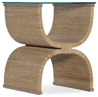 Melange Lenny Woven End Table