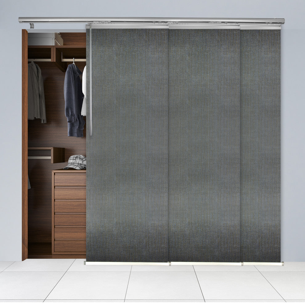 Stormy 3-Panel Track Extendable Vertical Blinds 36-66"W