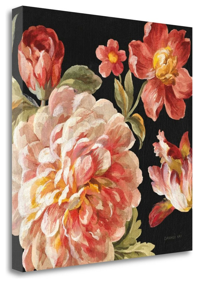 "Mixed Floral IV Crop I" By Danhui Nai, Giclee Print on Gallery Wrap Canvas