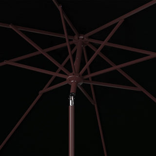 Safavieh Outdoor Herla 11ft Auto Tilt Market Umbrella Black