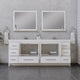 Sortino 84" Bathroom Vanity, Double Sink, White