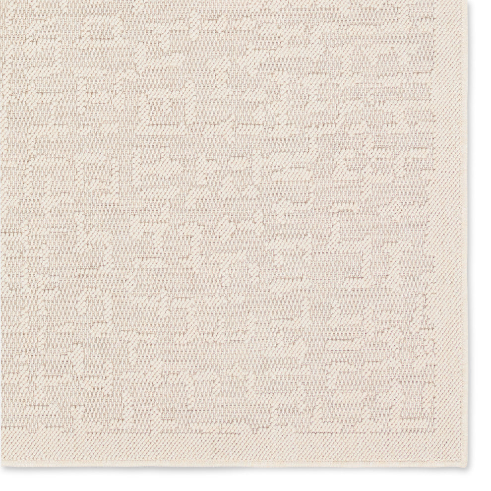 Vibe Axiom Indoor/Outdoor Abstract Cream Area Rug, 8'x10'