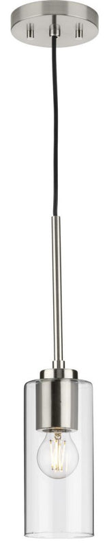Cofield Collection One-Light Brushed Nickel Transitional Pendant
