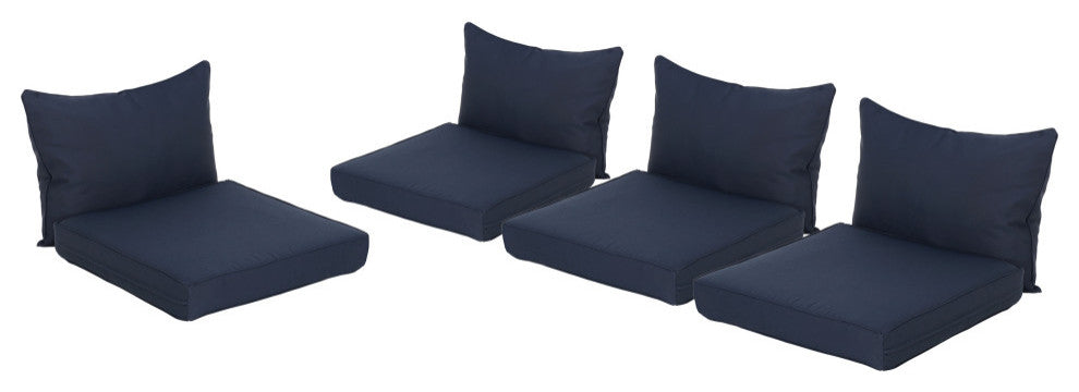 Kosciusko Club Chair Cushions, Set of 4, Navy Blue