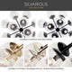 Silvarious Convertible Chandelier, Black Clear, 12 Light Clear