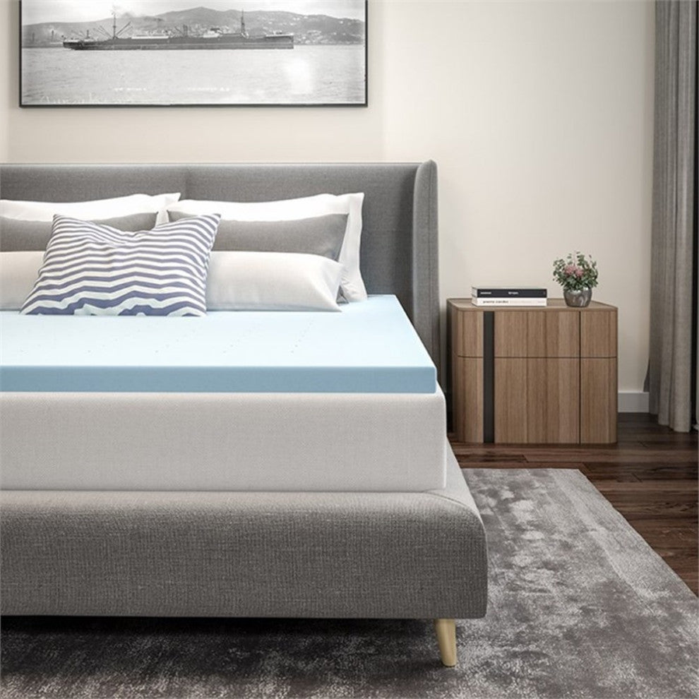 Flash Furniture Capri Comfortable Sleep 2 inch Cooling Gel Mattress Topper -King