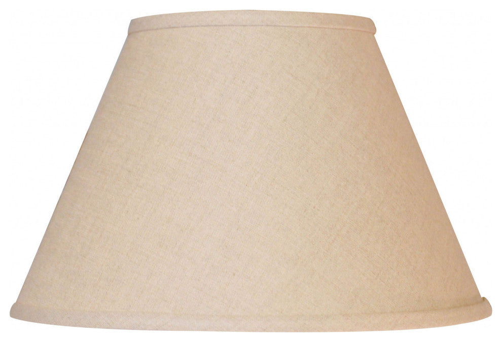 12" Dark Wheat Premium Empire Slanted Linen Lampshade
