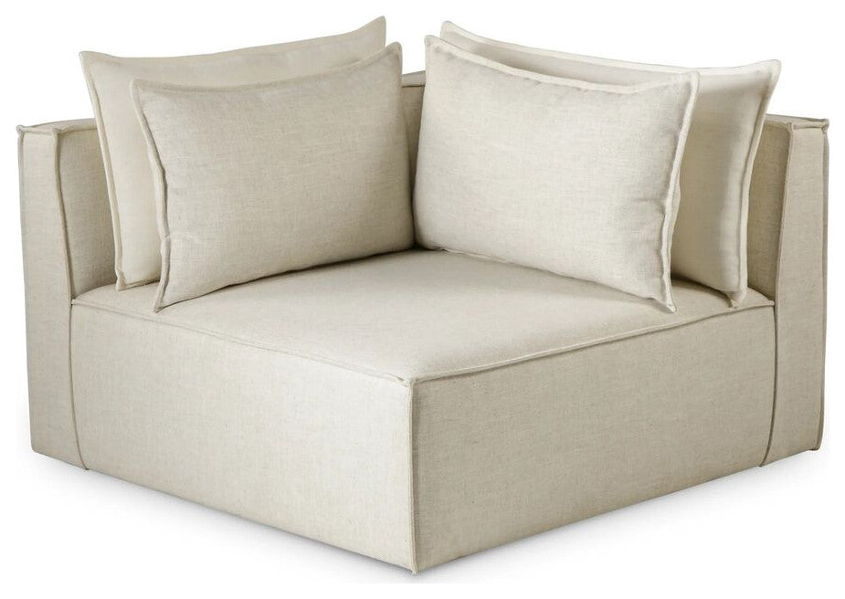 Sonder Living Charlton Modular Sofa | Fixed Cover / Madison Dove