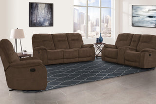 Parker Living Cooper Shadow Brown Manual Triple Reclining Sofa