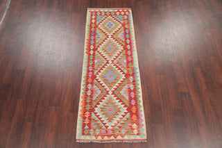 Southwestern Turkish Flat-Woven Kilim 6' Oriental Runner Rug, 6'5"X2'4"