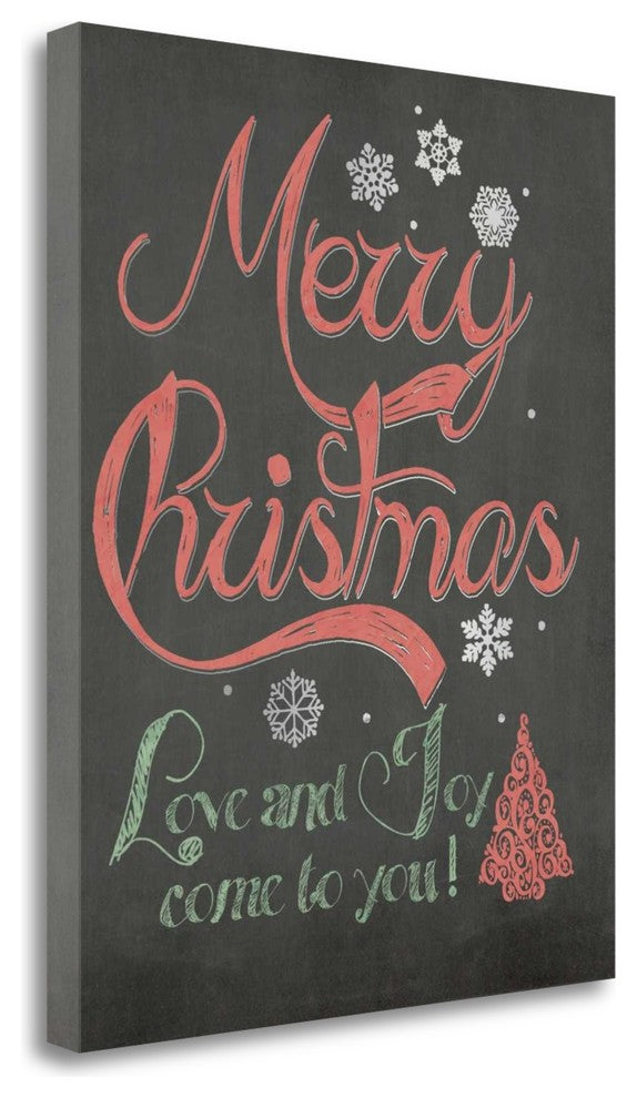 "Merry Christmas" By Jo Moulton, Giclee Print on Gallery Wrap Canvas