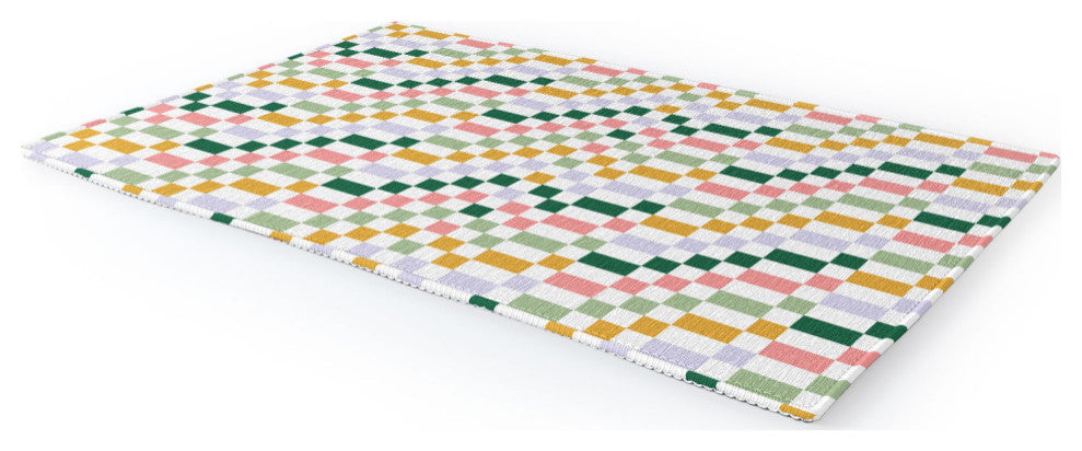 Ninola Design Nostalgic Squares Summer Area Rug, 8'x10'