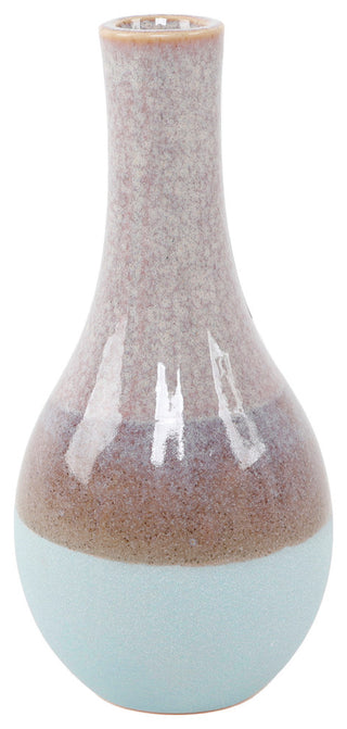 9" Ceramic Two-Tone Vase
